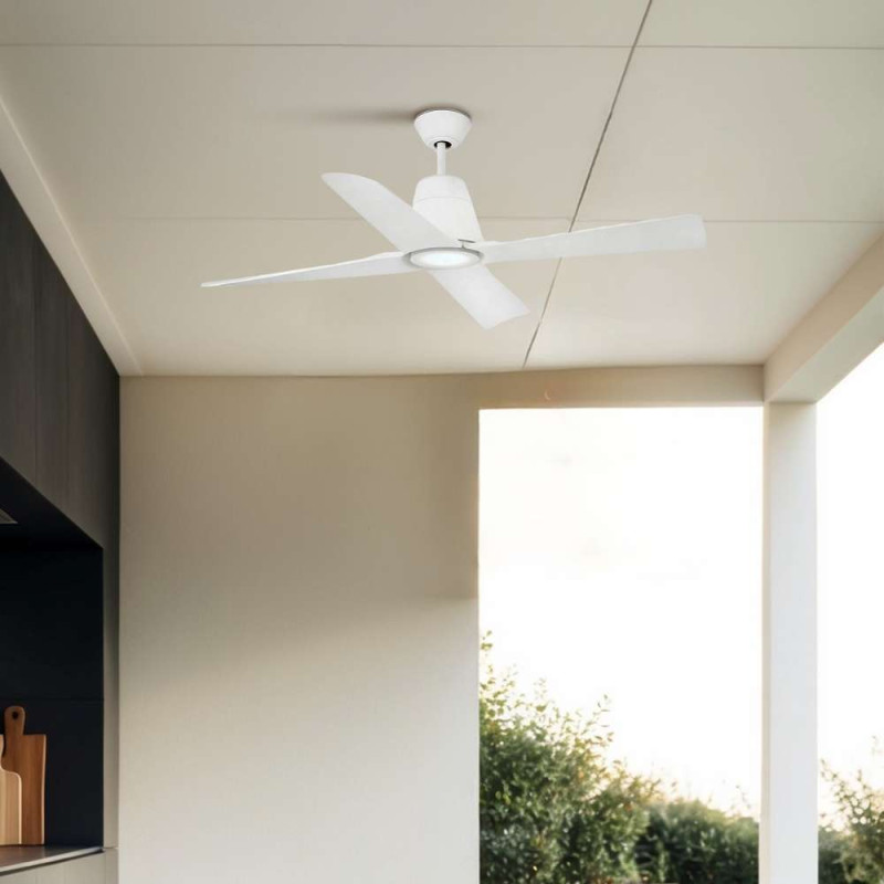 grand ventilateur d'extérieur blanc taille M