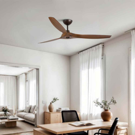 Ventilateur Morea bois foncé taille L