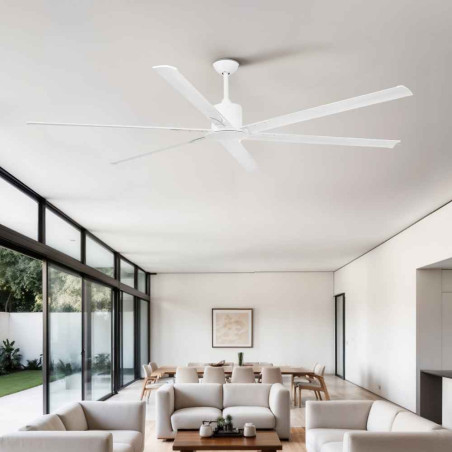 Grand ventilateur plafond blanc taille XL