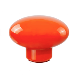 lampe ovale orange en verre