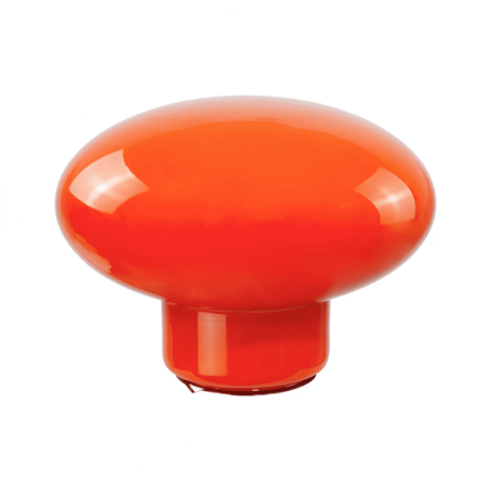 lampe ovale orange en verre