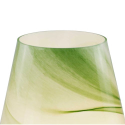 Lampe de table verte effet marbre