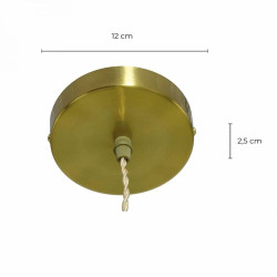 Dimension suspension design dorée