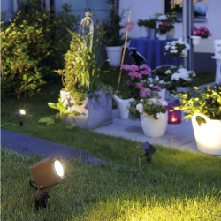 projecteur piquet noir slv