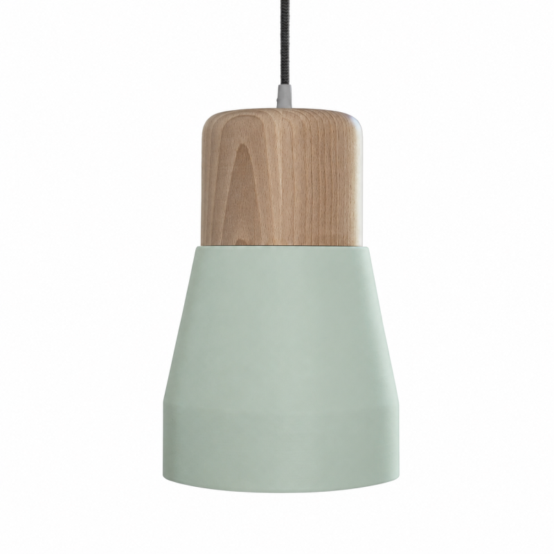 Suspension cloche verte clair
