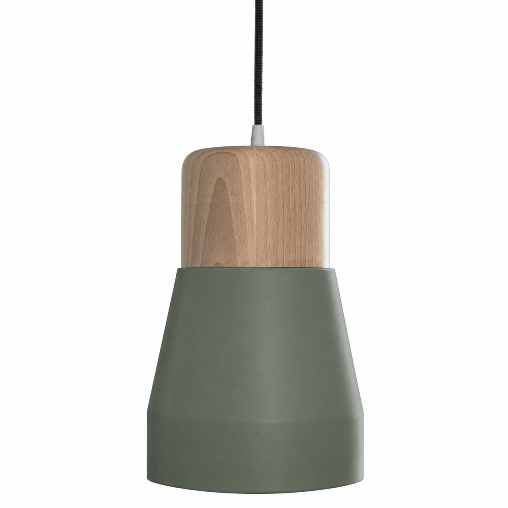 Suspension cloche kaki