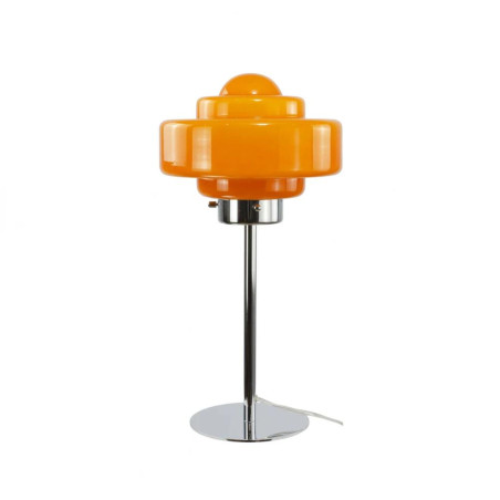 Lampe à poser orange vintage