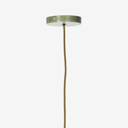 suspension métal vert pastel