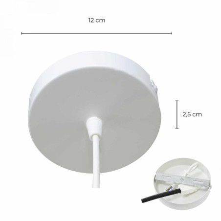 dimensions suspensions boule verte