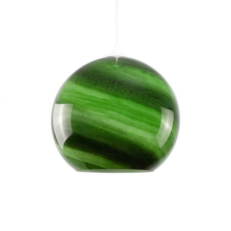 Suspension globe effet marbre