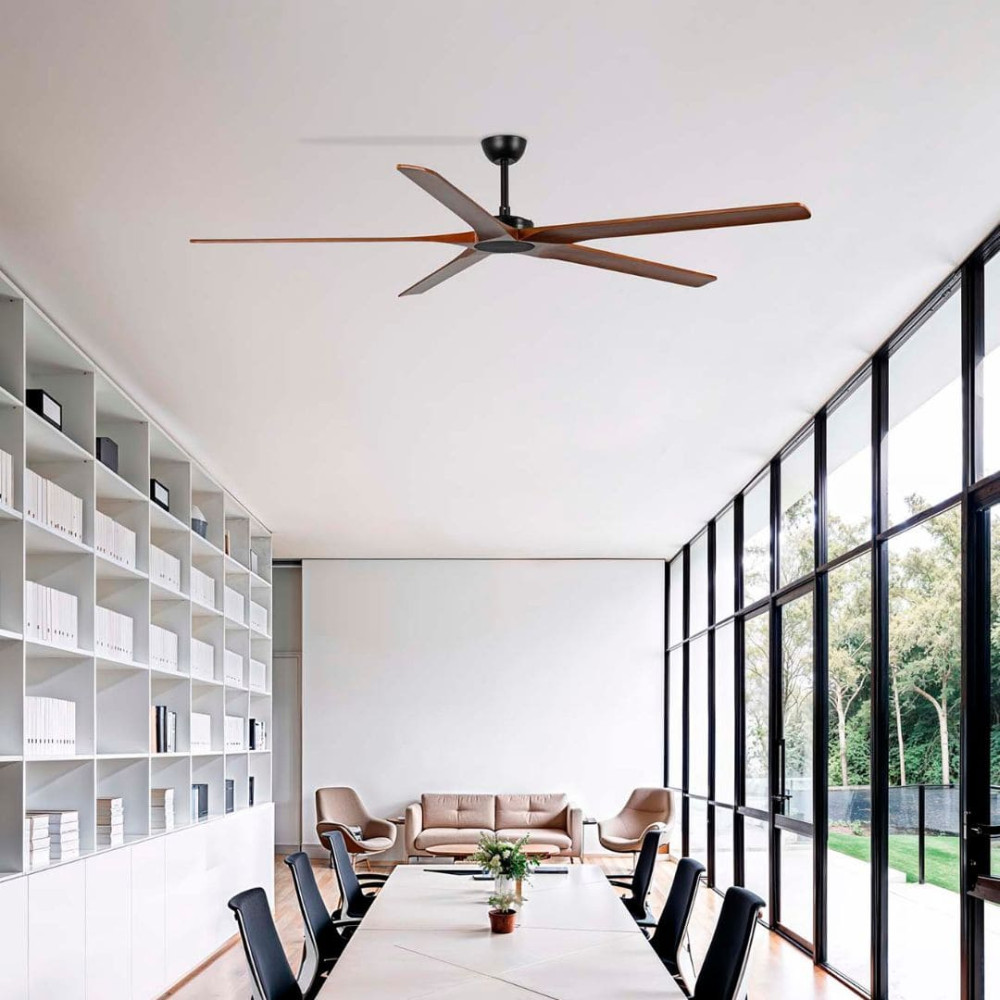 Ventilateur de plafond marron