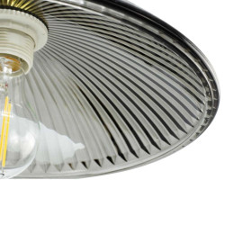 suspension noire verre design