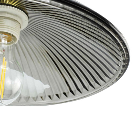 suspension noire verre design
