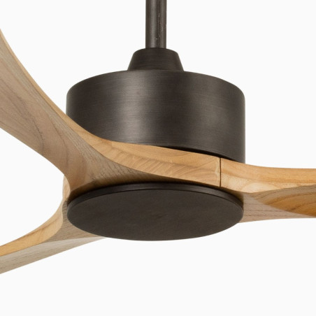 Ventilateur XXL en acier et bois