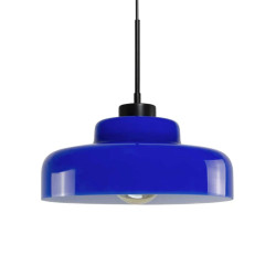 dimensions suspension rétro verre bleu