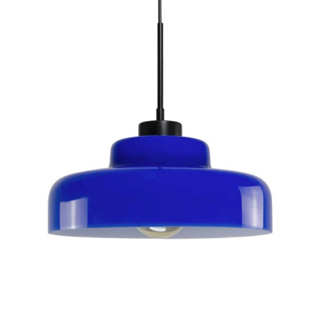 dimensions suspension rétro verre bleu