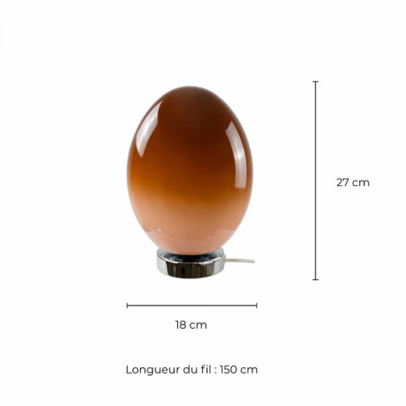 lampe d'ambiance ovale dégradé