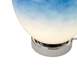 lampe bleue design en verre