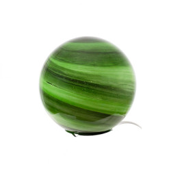 lampe boule marbre vert
