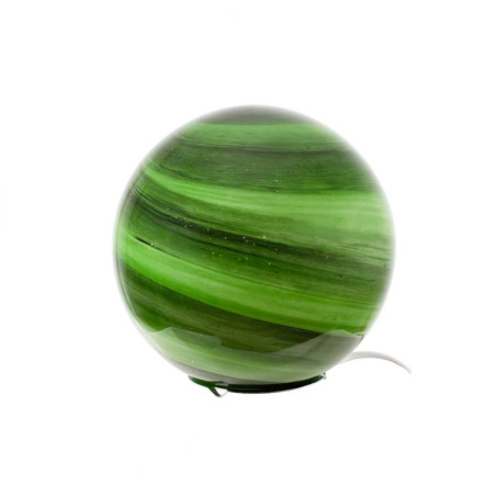 lampe boule marbre vert