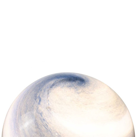 lampe ronde marbré bleu