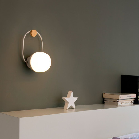 crochet mural lampe baladeuse