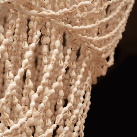 Suspension lustre coquillages