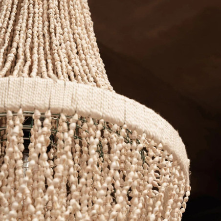 Grande suspension design beige