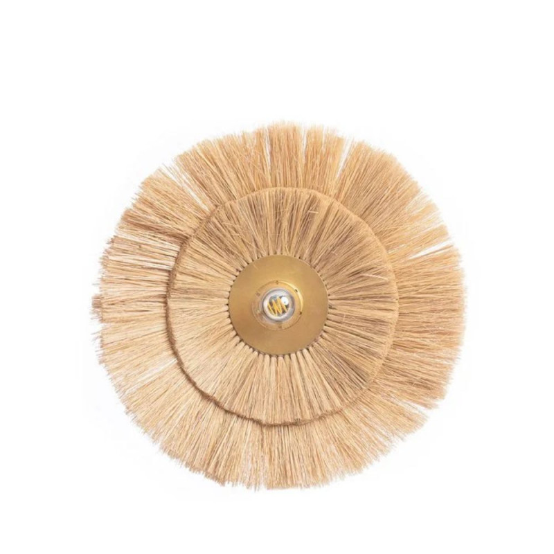 applique ronde herbe séchée