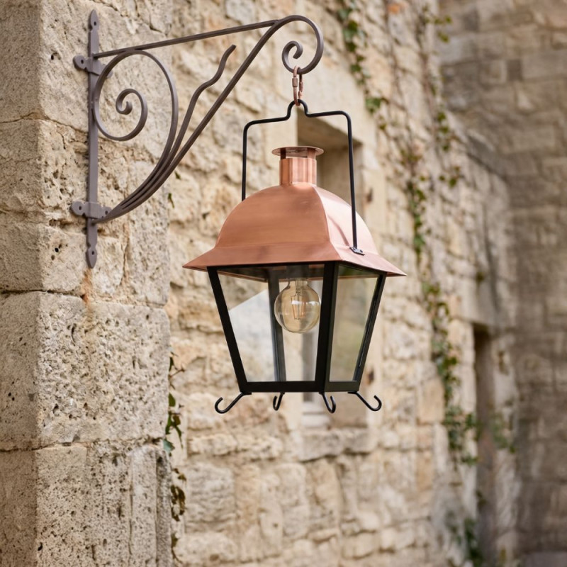 suspension lanterne cuivre