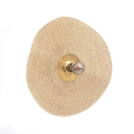 Applique disque fibre naturelle