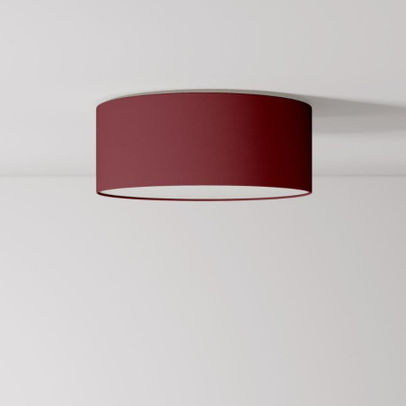 plafonnier cylindrique rouge bordeaux
