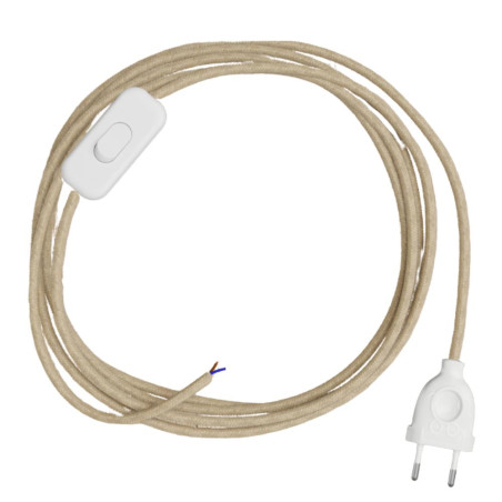 cordon électrique jute pour lampe
