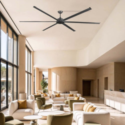 Ventilateur de plafond noir XXL