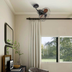 Ventilateur de plafond noyer 43 cm