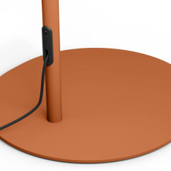 lampadaire avec abat-jour terracotta