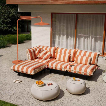 Lampadaire déporté orange