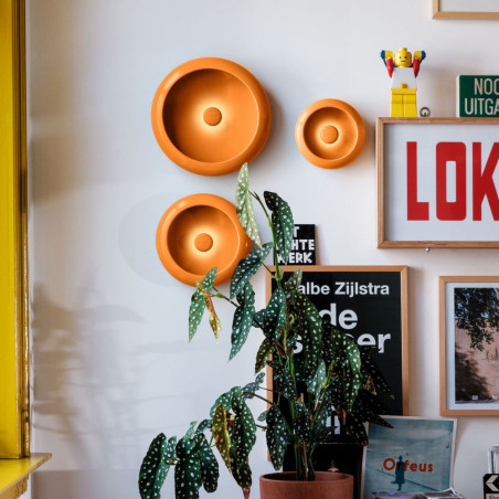 applique murale disque Oloha orange