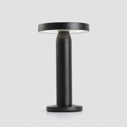 lampe à poser noire solaire