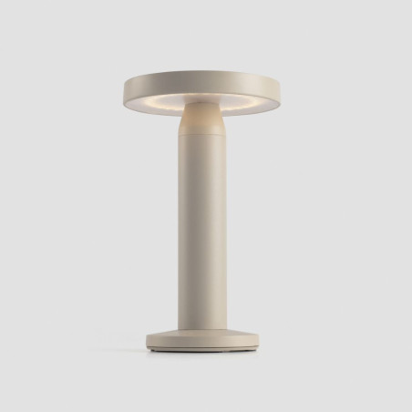 Lampe de table beige solaire