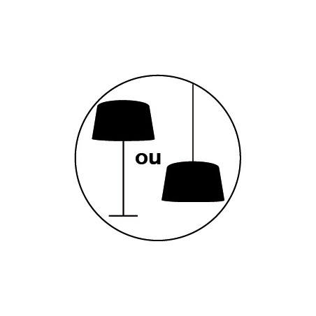 Abat-jour pour lampe à poser ou suspension