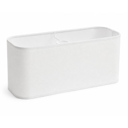 abat jour rectangle coins arrondis blanc