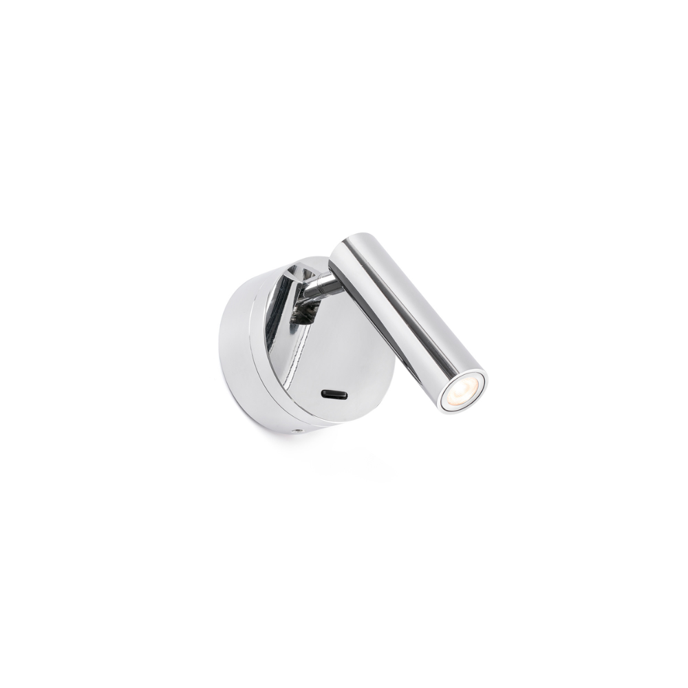 Applique hotel liseuse chrome