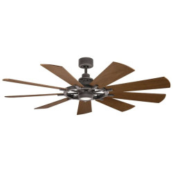Grand ventilateur de plafond lumineux