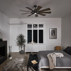Ventilateur en bois 9 pales