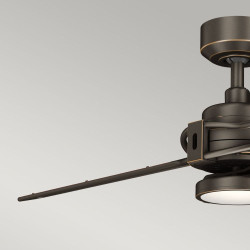 Ventilateur design marron et noir
