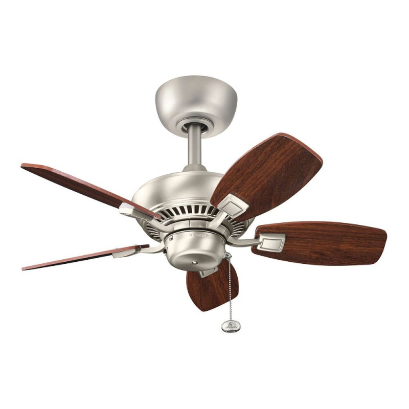 Ventilateur vintage bois foncé
