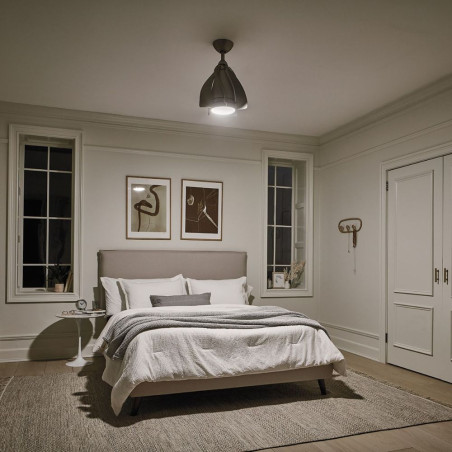 ventilateur plafond lumineux design argent