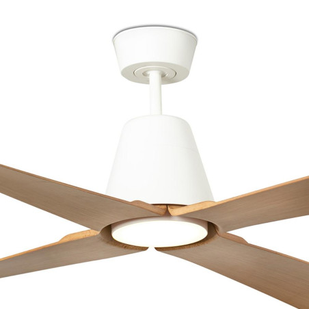 Ventilateur de plafond TYPHOON blanc avec lumière