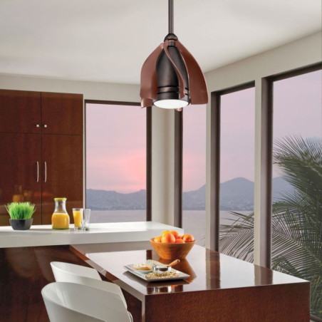 Ventilateur de plafond moulinet bronze